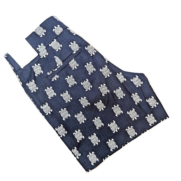 NWT LOFT | Turtle Print Riviera Shorts Navy Blue & White 6" Inseam | Size 0* - Picture 7 of 13